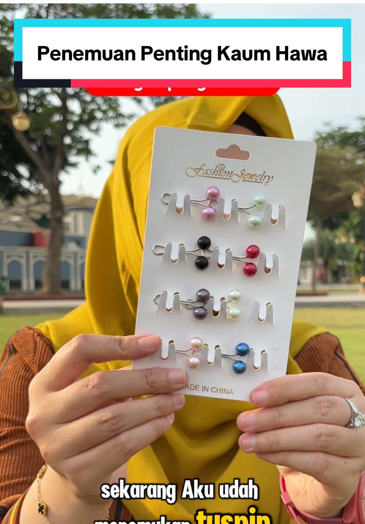 Pake tuspin klip hijab supaya ga gampang rusak hijabnya! #tuspinhijab #tuspinmurah #pinhijab #ootdhijab 