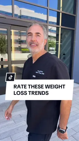 Bariatric surgeon rates popular weight loss trends! What do you think? 🤔  . #drpaya #surgithin #doctorsoftiktok #weightloss #wls 