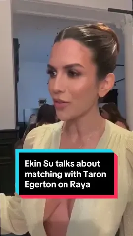 EXCLUSIVE Ekin Su talks about matching with Taron Egerton on Raya - speaking at Collector's Hall in Glasgow  #ekinsu #ekinsuloveisland #ekinsucülcüloglu #rayaandthelastdragon #taronegerton 
