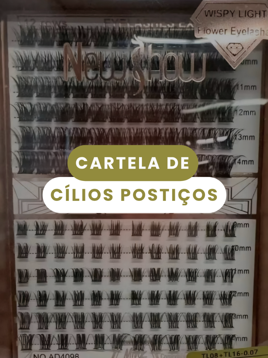 ✨ Cartela de Cílios Tufo NewShow – 9 a 14mm Tufinhos leves e fáceis de aplicar, disponíveis nos modelos 10P e 20P. Ideal para criar alongamento personalizado com efeito natural ou volumoso. 👁️ Beleza e praticidade no seu olhar! 👉 https://s.shopee.com.br/70AgiA3xyF #AchadosShopee #Cílios #Make #Beleza #NewShow 