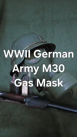 WWII German Army M30 Gas Mask #ww2 #historia #germany #militar 