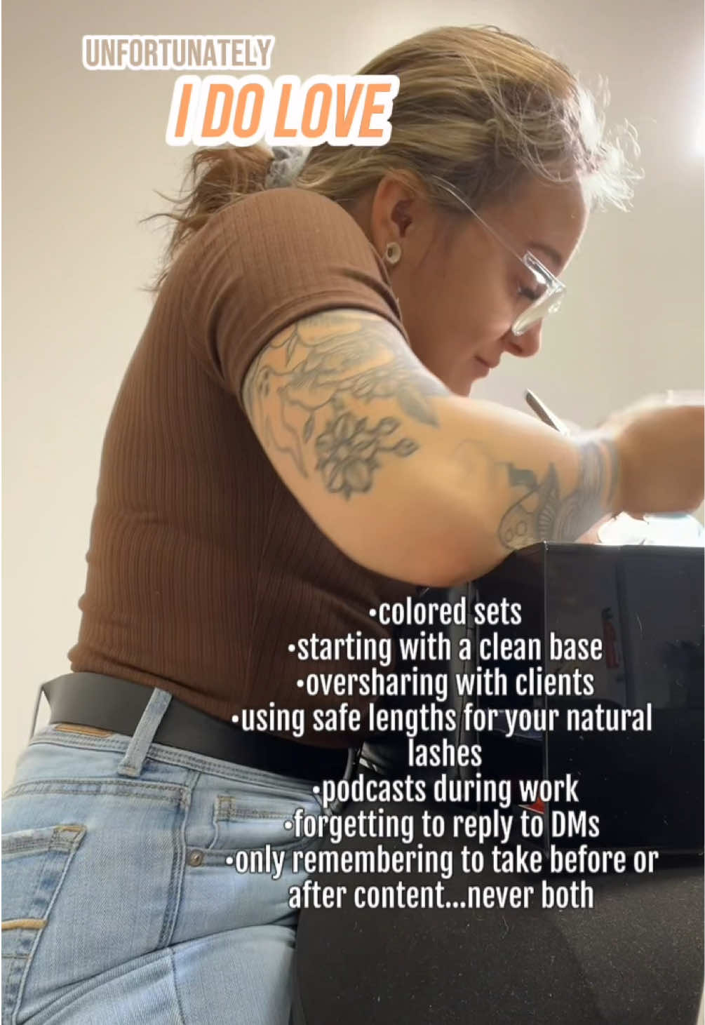 lash artists habits 🤪🖤 #SmallBusiness #lashextensions #lashtech #beauty #lashartist 