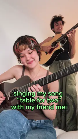 so so fun ! 🌳 @Mei Semones thanks for singing my song #table #jazz #bossa #samba #indie  