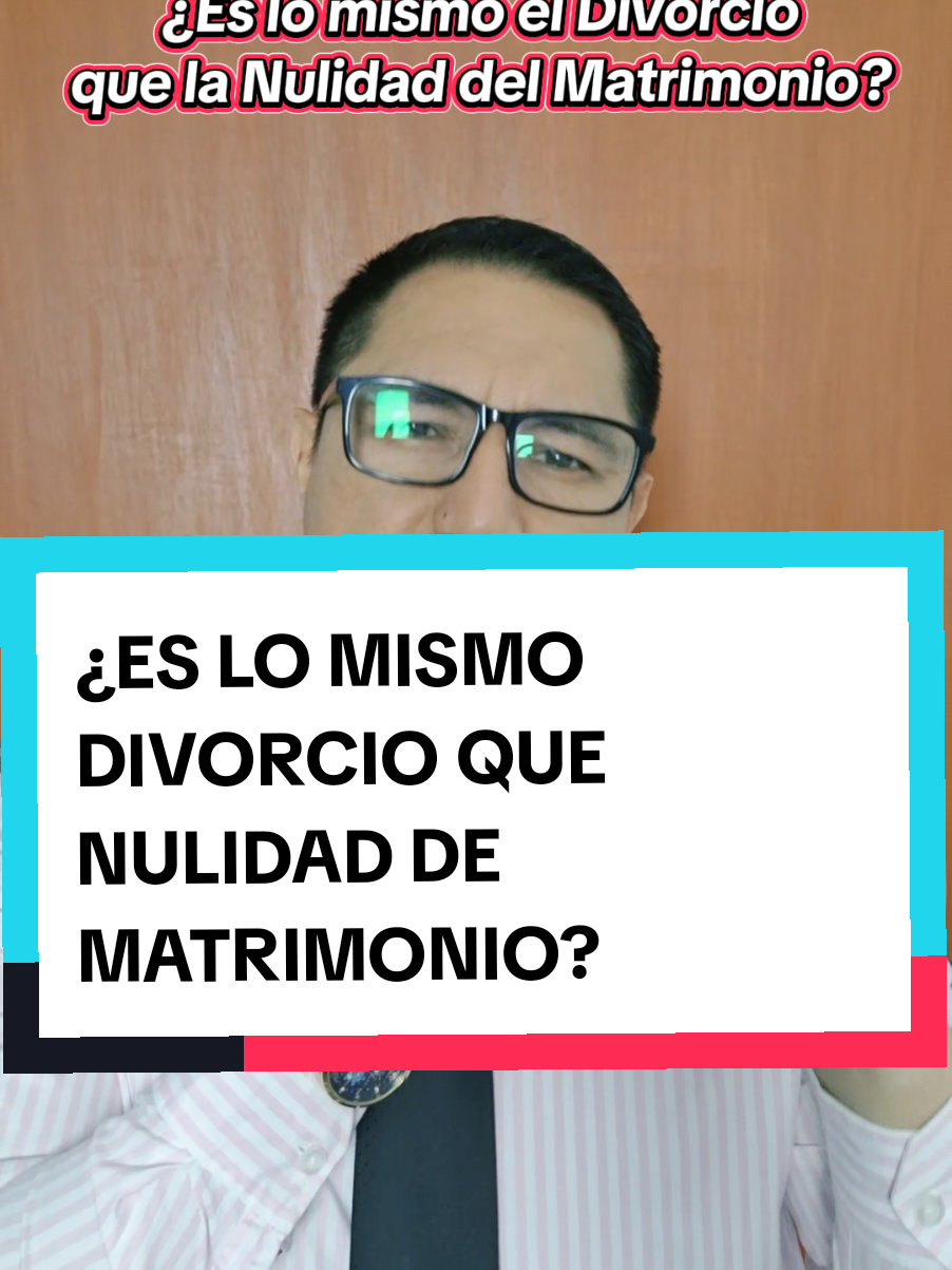 ¿Es lo mismo Divorcio que Nulidad de Matrimonio? #divorcio #matrimonio #abogado #derechodefamilia #perú 