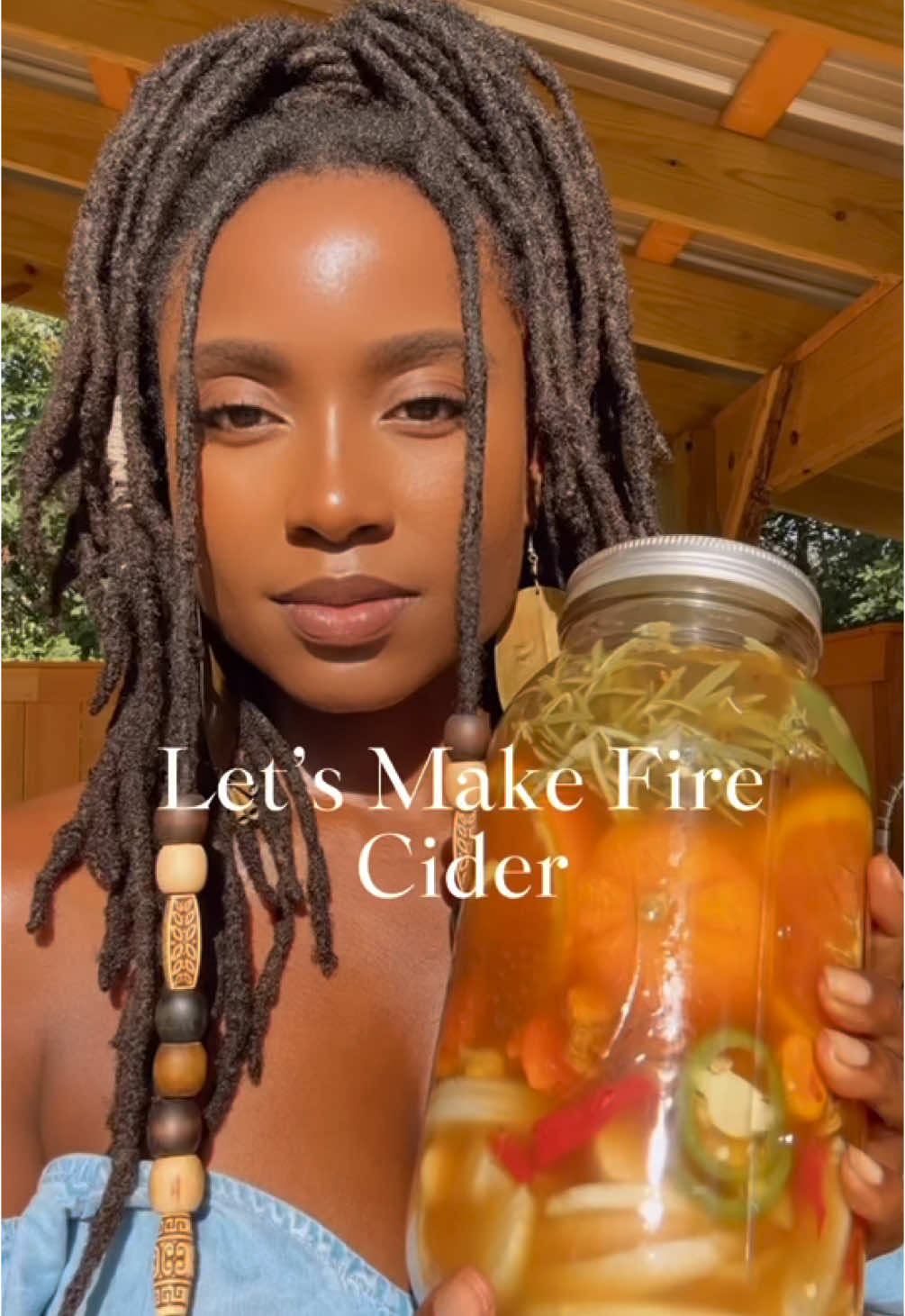 🔥 Fire Cider Recipe  * 1 cup fresh horseradish root, grated * 1 medium onion, chopped * 10–12 cloves garlic, crushed or chopped * 1 piece fresh ginger root (about 4–5 inches), grated or chopped * 2 fresh hot peppers (jalapeño, cayenne, or habanero), sliced (adjust for heat) * 1 lemon, sliced (optional, for brightness) * 1 orange, sliced (optional, for sweetness) * 2–3 sprigs fresh rosemary (or 1–2 tsp dried) * 2–3 sprigs fresh thyme (or 1–2 tsp dried) * 2–3 sprigs fresh oregano (or 1–2 tsp dried) * 1–2 tsp turmeric powder or a few inches of fresh turmeric root, chopped * Apple cider vinegar (raw and unpasteurized, with the “mother”) * Raw honey to taste (added after straining) Instructions: 1. Place all the chopped roots, herbs, and spices into a clean quart-sized mason jar. 2. Pour apple cider vinegar into the jar until everything is fully covered. 3. Place parchment paper under the lid if using a metal cap to prevent corrosion. Seal tightly. 4. Shake well, and store in a cool, dark place for 4–6 weeks. Shake daily or whenever you remember. 5. Strain and take 1 TBSP as needed. 