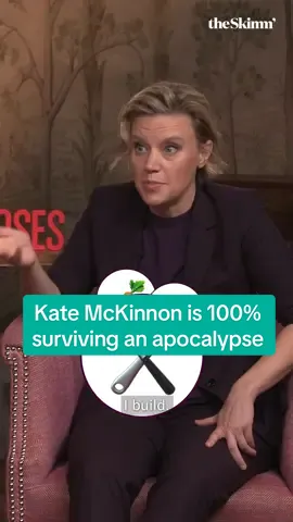 Oh, to be a doomsday prepper with Kate McKinnon. #theroses #katemckinnon #andysamberg 