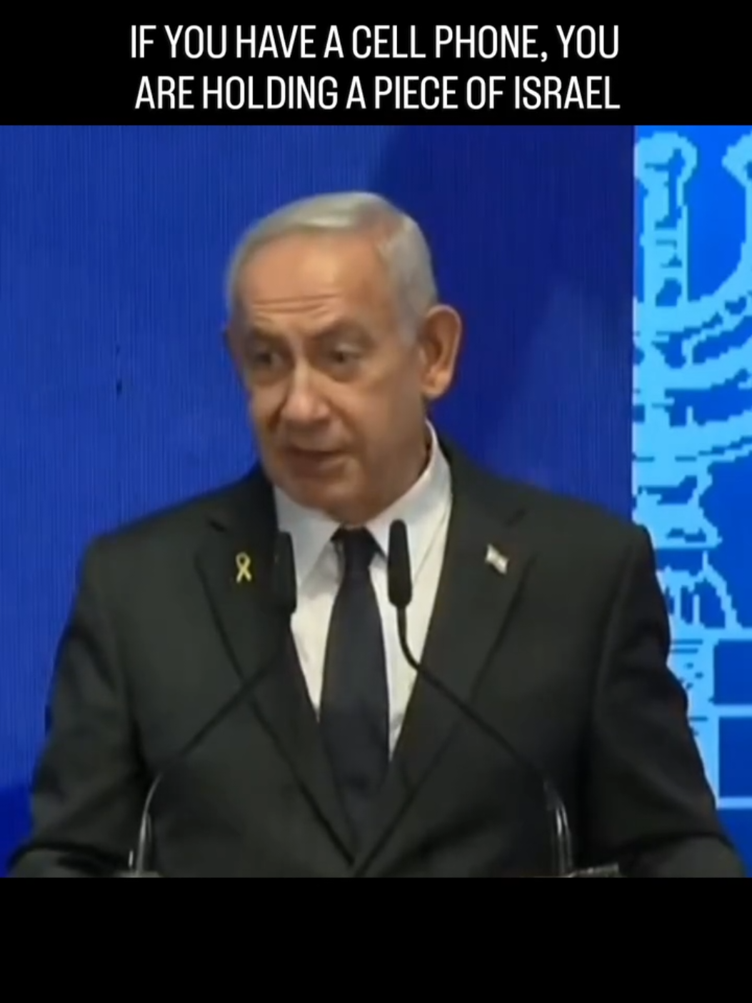 Netanyahu: “If you have a cell phone, you are holding a piece of Israel.”