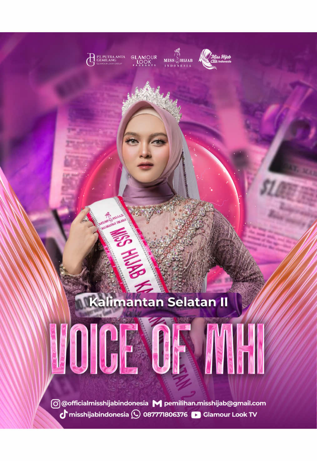🎤✨ 𝗩𝗢𝗜𝗖𝗘 𝗢𝗙 𝗠𝗛𝗜 ✨🎤 Kini giliranmu untuk memilih dan dukung finalis favoritmu di Miss Hijab Indonesia 2025! 💖 📌 Mekanisme Penilaian: ❤️ 1 Like = 1 Point 💬 1 Comment = 2 Points 🔁 1 Share = 3 Points Komentar harus berisikan alasan kenapa kamu menyukai Voice Of MHI Finalis ini Komentar yang tidak sesuai kriteria tidak akan dihitung 🔥 Akan dipilih 3 finalis dengan insight tertinggi untuk melaju ke Speech Competition Preliminary Miss Hijab Indonesia. Jangan ragu! Like, komen, dan share sekarang juga ✨ Suaramu menentukan langkah mereka 💎 #VoiceOfMHI #MissHijabIndonesia #HijabInspiration #HijabersCommunity #MuslimahBerkarya   