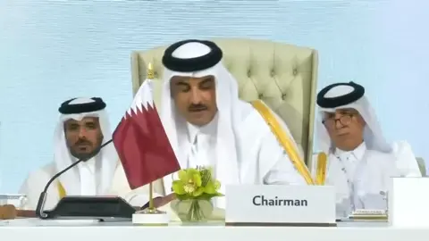 كلمة الرئيس أحمد الشرع أمام القمة العربية والإسلامية الطارئة المنعقدة في العاصمة القطرية الدوحة. #منارة_الأخبار 