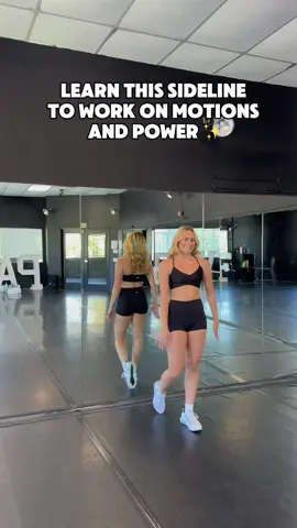 Sidelines are the perfect way to work on your motions, power, and precision! Try the sideline now and tag us in your videos🫶 #trainwithjuju #dancersoftiktok #raisethepoms #prodance #dance 
