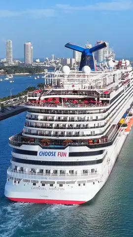 Carnival Horizon ♥️ #portofmiami #cruise #carnival #cruising #droneviews 