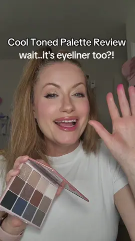 Cool tones for cooler weather! It's EXACTLY what I have been looking for! This eyeshadow palette is elegant and easy to use. The pigment is fantastic. The shadows blend out easily and they don't pull to a flat Grey. @Doll 10 Beauty #doll10 #doll10beauty #eyeshadowpalette #cooltonedmakeup #makeupreview 