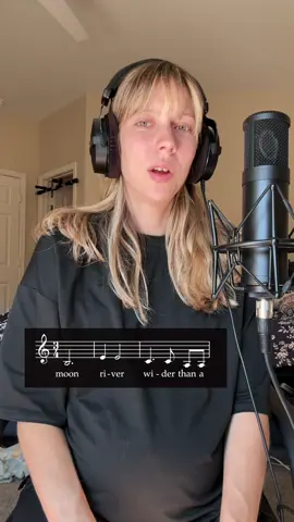 Ep. 30 of I love when the harmony makes no sense at all until you put it all together ✨ “Moon River” by Johnny Mercer  #choir #harmony #oldies #jazz #sing 