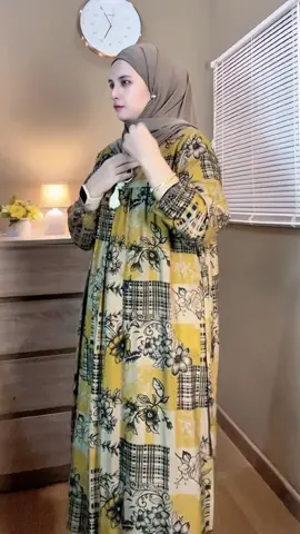 Gamis kuningnya cantik🛒🔥#gamis #gamiskekinian #gamislebaran #gamismurah #ootdhijab 