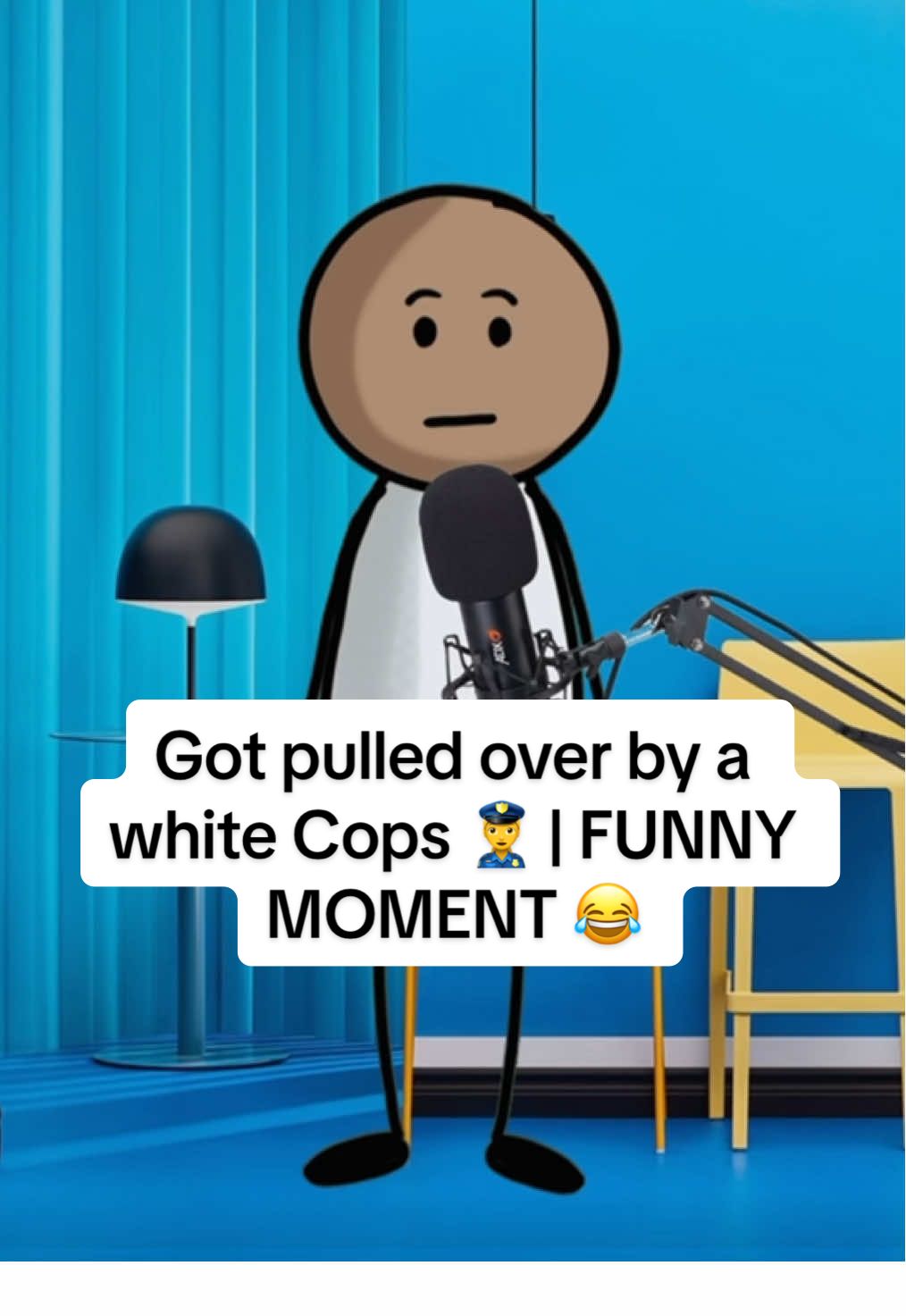 Got pulled over by a white Cops 👮‍♀️ | FUNNY MOMENT 😂 #cops #police #standupcomedy #comedy #laugh 