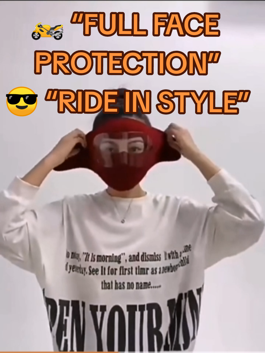 🏍️ Ride safe, ride cool! Full face cover with eye mask — protektado ka sa alikabok at hangin. 🌬️ #motorcyclegear  #fullfacemask #ridesafe 