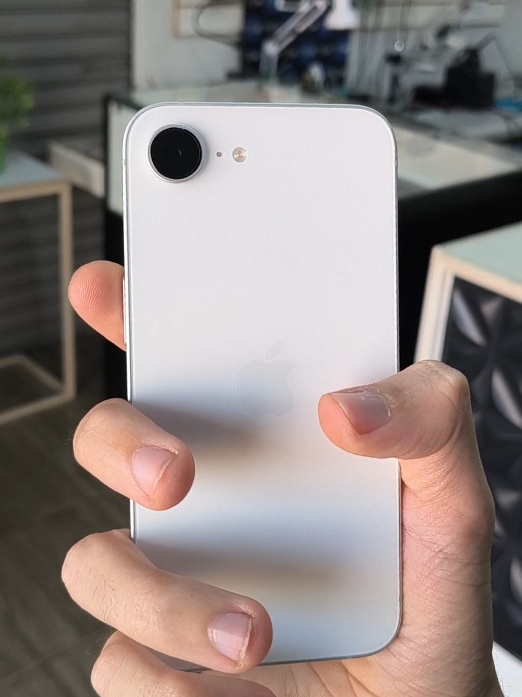 Comprei outro iPhone 16E na cor branco.  #iphone16e #apple #iphone 