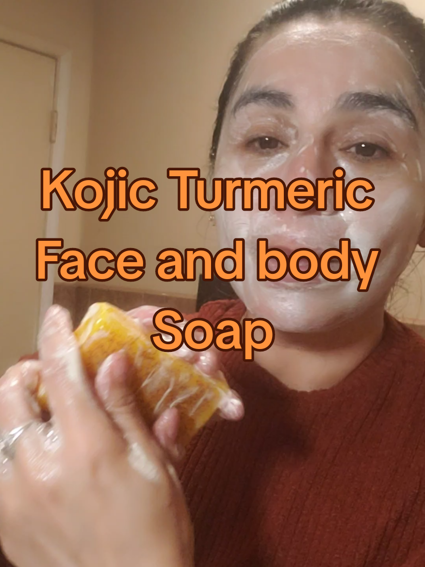 Kojic Turmeric Face and body Soap #turmericsoap #barsoap #curcuma #jabon #facesoap 
