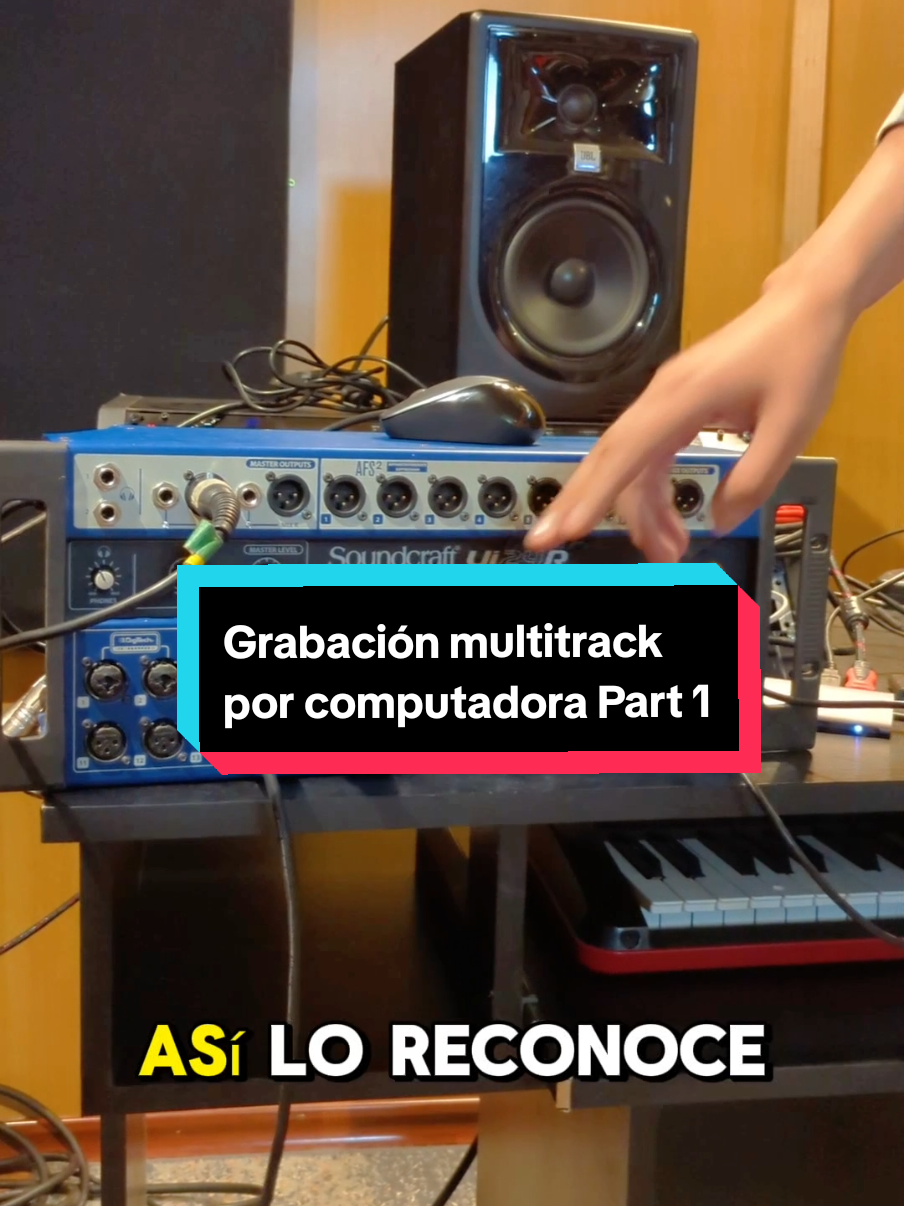Grabación multitrack por computadora / Parte 1 🎛🎚 #tecnicodesonido #ConsolasDigitales #multitrack #daw #lapuertastudio 
