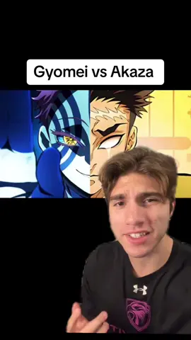 Akaza vs Gyomei who actually wins #fyp #demonslayer #demonslayermovie #akaza #anime 