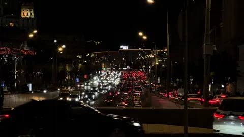 садовое кольцо, вид с нового арбата, тгк в шапке профиля #рекомендации #fyp #fly #moscow 