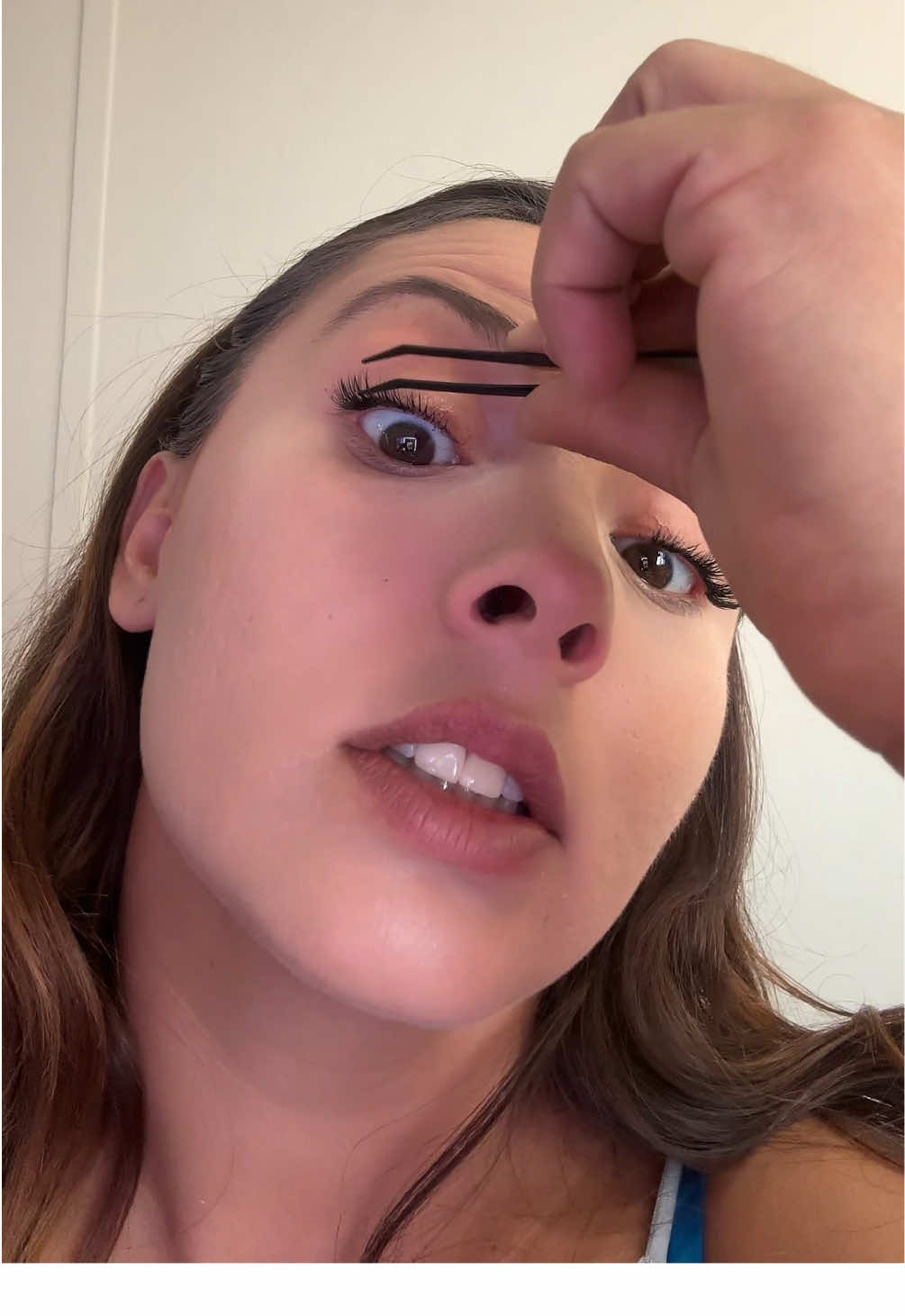 No glue needed #makeup #womenover30