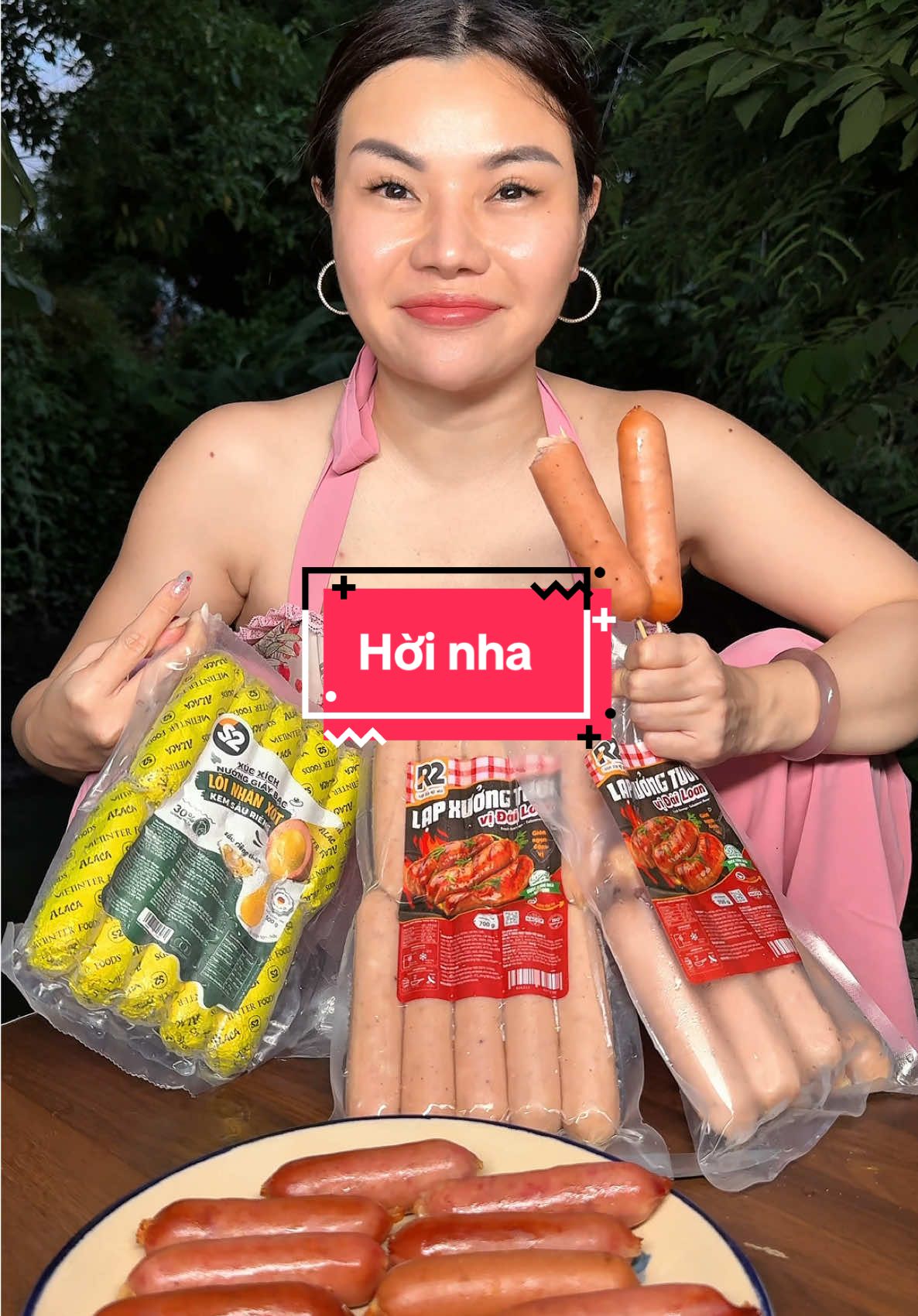 Lạp xưởng tươi nướng vị Đài Loan ngon thiệt chị em #honghong #honghongday91 #lapxuong #lapxuongnuongda 