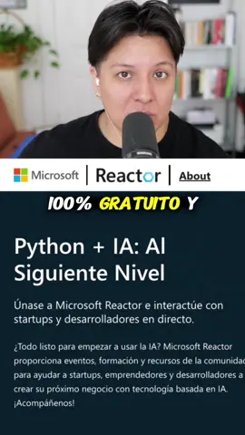 ¿Quieres crear apps con IA generativa en Python? 🧠💻 Son 9 clases en vivo, gratis, y empiezan el 1° de octubre 🎉 ¡Regístrate ya! 👉 https://aka.ms/PythonIA/Series/Espanol/t