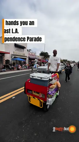 That moment when Real 92.3 radio DJ Big Boy hands you an elote at the East L.A. Mexican Independence Day Parade — and doesn’t skimp on the chile. #eastla 
