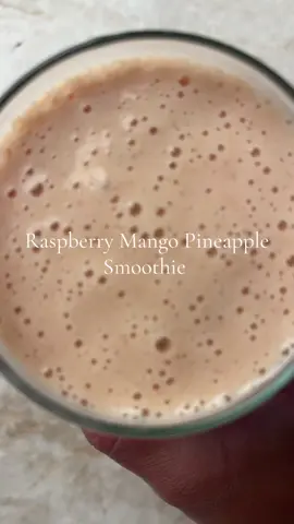 Raspberry Mango Pineapple Smoothie:  2 frozen bananas  1 cup frozen pineapple  1 cup frozen mango  1 cup fresh raspberries  1 tsp chia seeds  2 tbsp vanilla yogurt  Vanilla almond milk  @nutribullet blender link in bio  . . . #simplidished #drink #smoothie #Recipe #recipeshare 