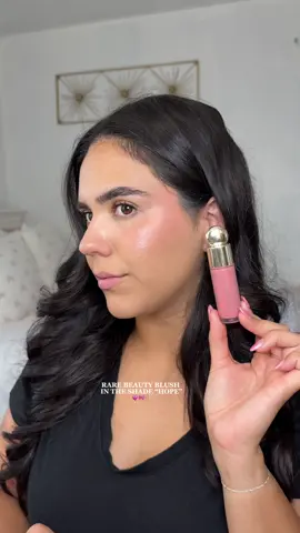 Shade “Hope” is my go too @Rare Beauty @Selena Gomez  💗💗 #rarebeauty #rareroutine #viralmakeup #rarebeautyblushreview #fyp 