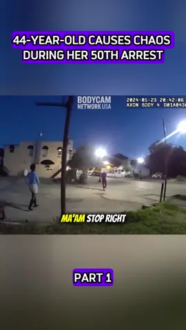 44-Year-Old Causes Chaos During Her 50th Arrest #fyp #cops #bodycam #police 