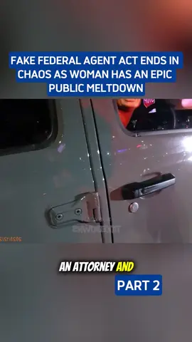 Fake federal agent act ends in chaos as woman has an epic public meltdown#cops #copsoftiktok #bodycam 