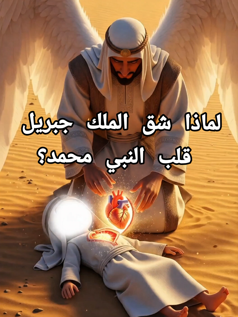 لماذا شق الملك جبريل قلب النبي محمد صلى الله عليه وسلم #قصص_اسلاميه #قصص_الانبياء #foryou #fybシviral_video_tiktok #infoburst 