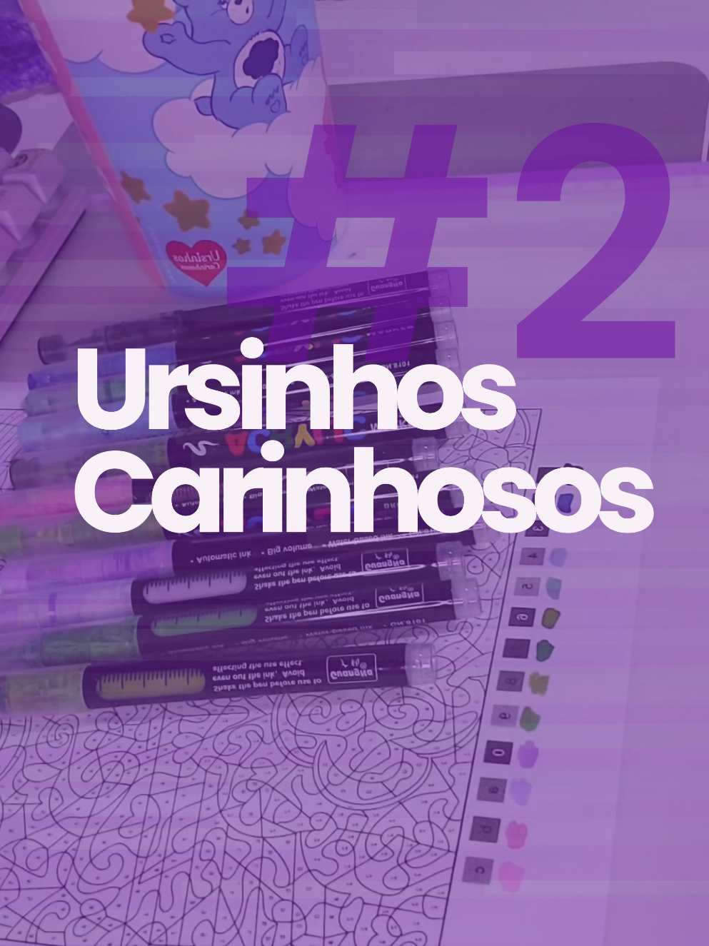 #2 URSINHOS CARINHOSOS Novo livro de colorir da Disney com o tema dos Ursinhos Carinhosos 💗 Eu não comprei o livro físico, mas a gente sempre dá um jeitinho 😁 #foryoupage #disney #coloriages #ursinhoscarinhosos 