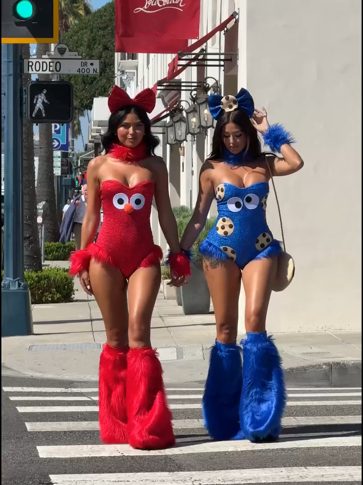 Can you tell me how to get to Sesame Street? ❤️💙 🔎 Friendly Street Creature 5 Piece Costume Set⁠ 🔎 Cookies In The Jar 6 Piece Costume Set⁠ #fashionnova #TikTokFashion #Halloween #elmo #cookiemonster