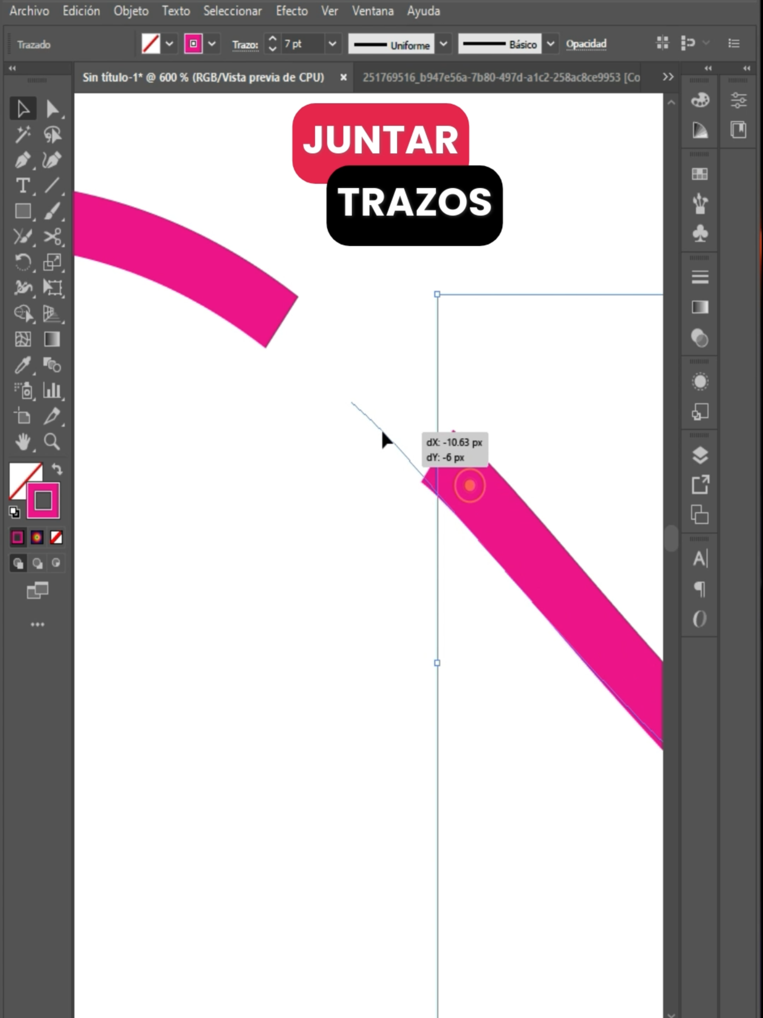 ✒️ Aprende a unir trazos y formas como un pro 🙌. ⚡ Dale fluidez y profesionalismo a tus diseños con esta técnica clave. #IllustratorTips #diseñografico #TipsCreativos #Learclass