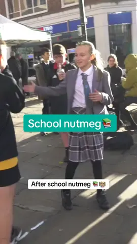 Nutmeg after school 📚😄 #nutmeg #school #football #skills #tagafriend @YO! STREET ZONE 