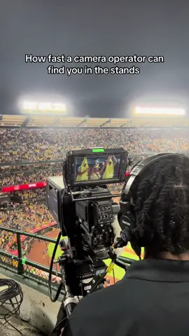 Finding the bananas at a @thesavbananas baseball game is pretty easy tho😭 they are everywhere #savannahbananas #sports #broadcast #camera #espn 