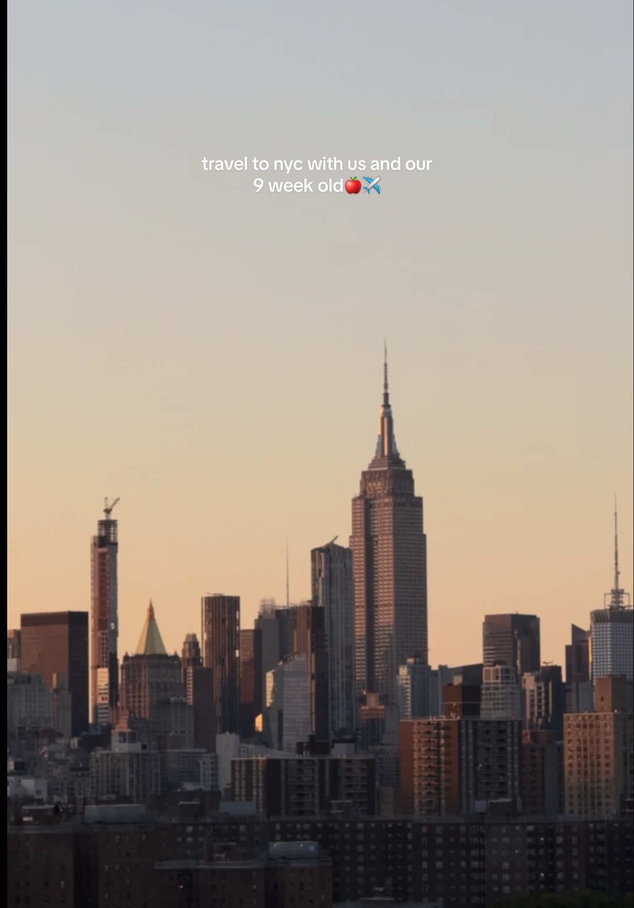 travel to nyc with us for my first international work trip and  our 9 week old✈️ 