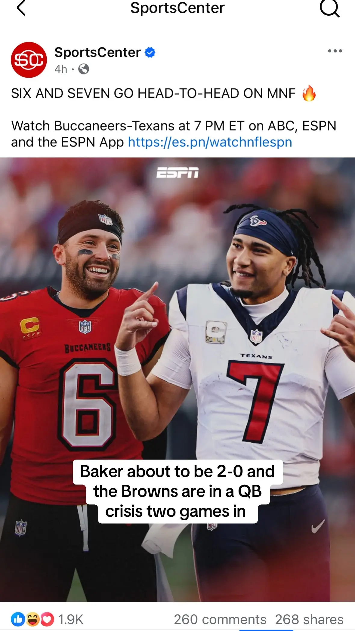 Somebody make an edit of tonight’s game with this sound 🔥 #edit #fyp #nfl #tampabaybuccaneers #houstontexans 