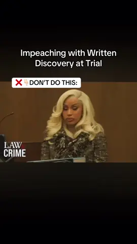Save for later! Impeaching with written discovery #trialskills #lawyers #trial #crossexamination #law @lawandcrime 