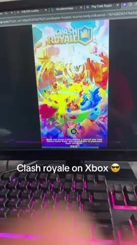 Match of clash Royale on Xbox