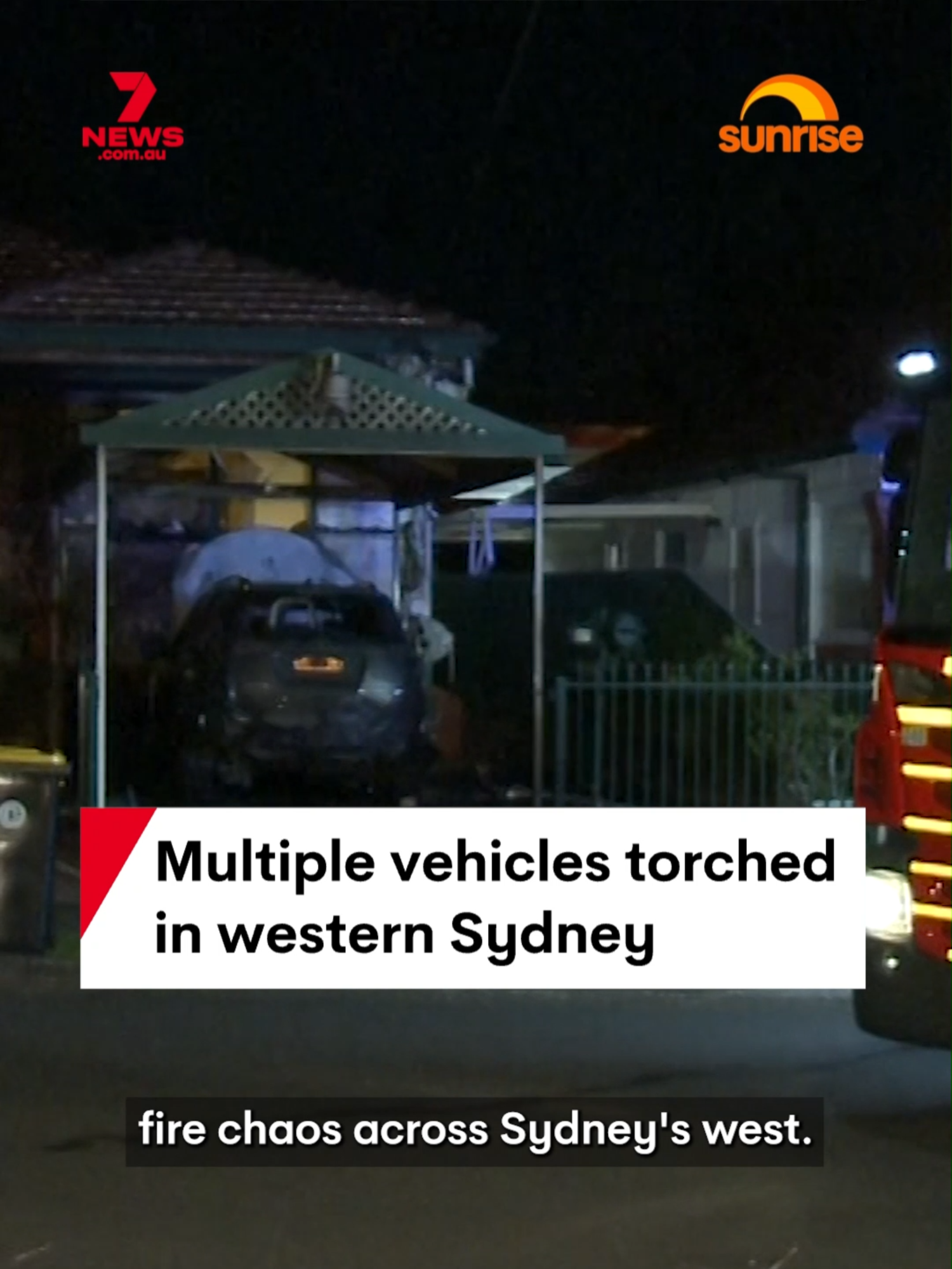 A car sitting in a driveway in Parramatta has gone up in flames overnight, and a luxury vehicle has been set alight in Moorebank. #carfire #fire #arson #crime #westernsydney