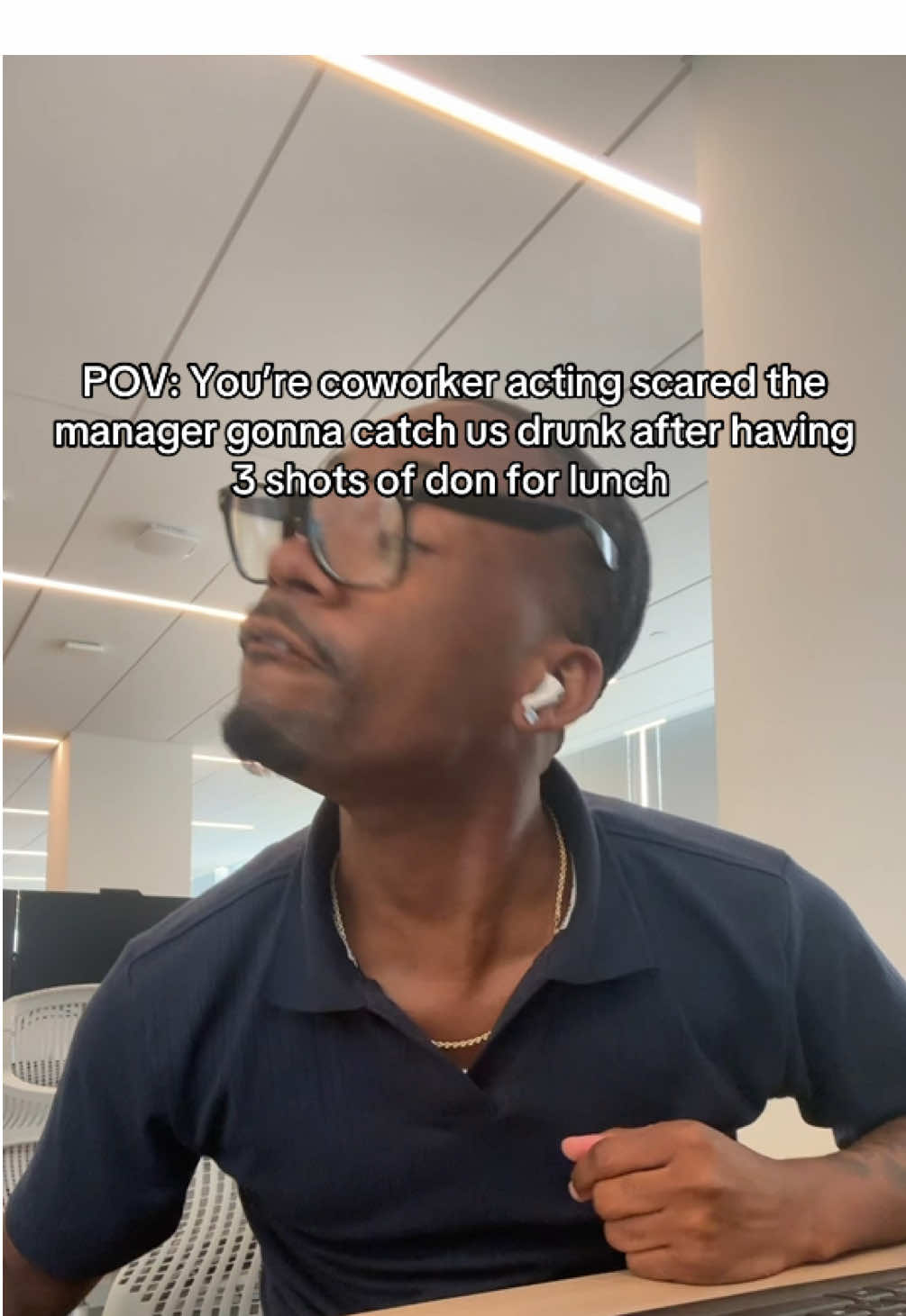 Just be calm, imma get us outa this. #fypシ #blowthisup #happyhour #lunchbreak #relatable 