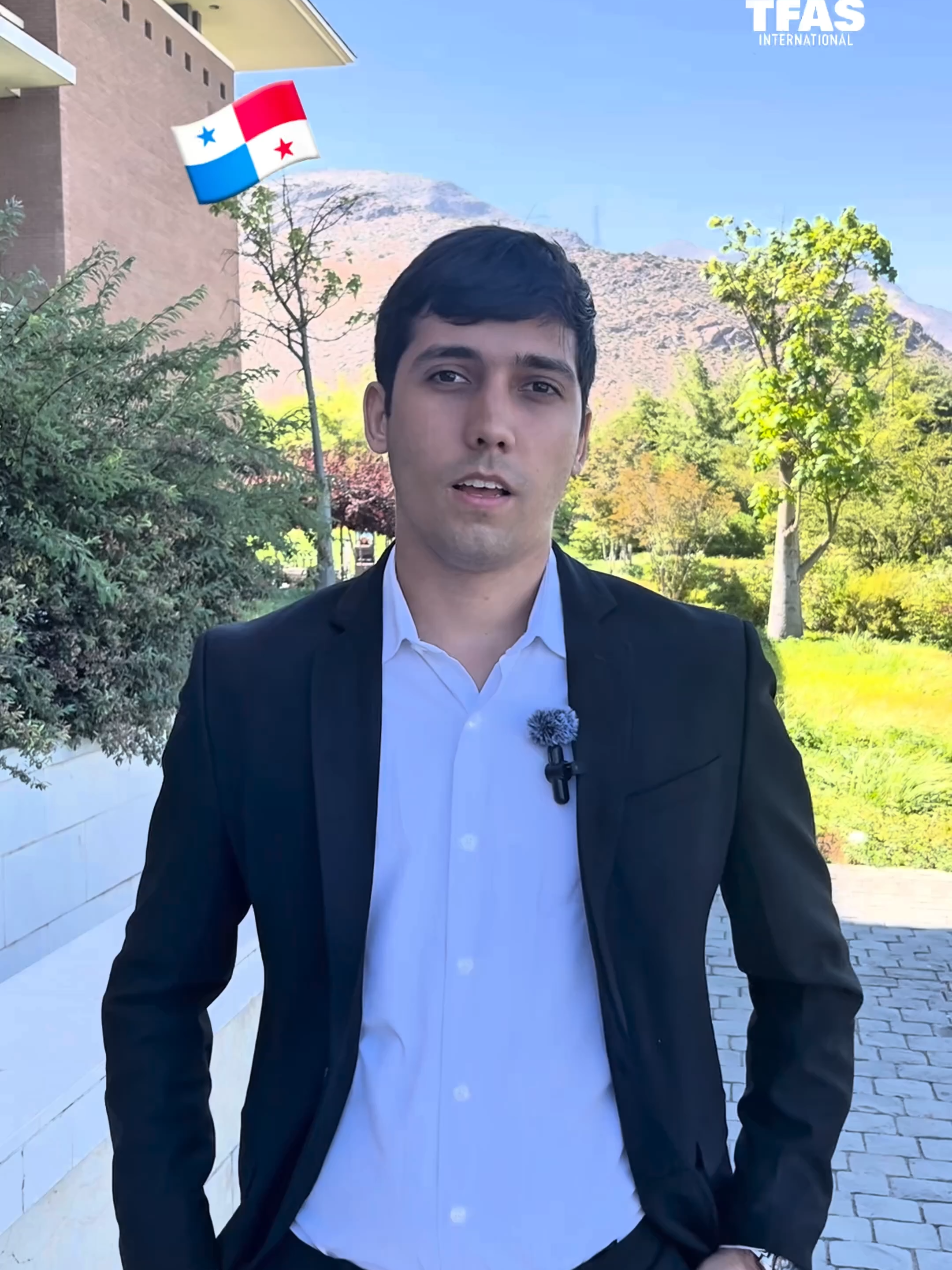 Daniel answers some FAQS about TFAS Santiago! TFAS Santiago brings young leaders from the Americas and beyond to Santiago to dive into economics 💸, political philosophy 📚, and Latin American development. 🌎 Let us know if you have any other questions in the comments below! 💬   #intercambio #beca #ingles #politica #economia