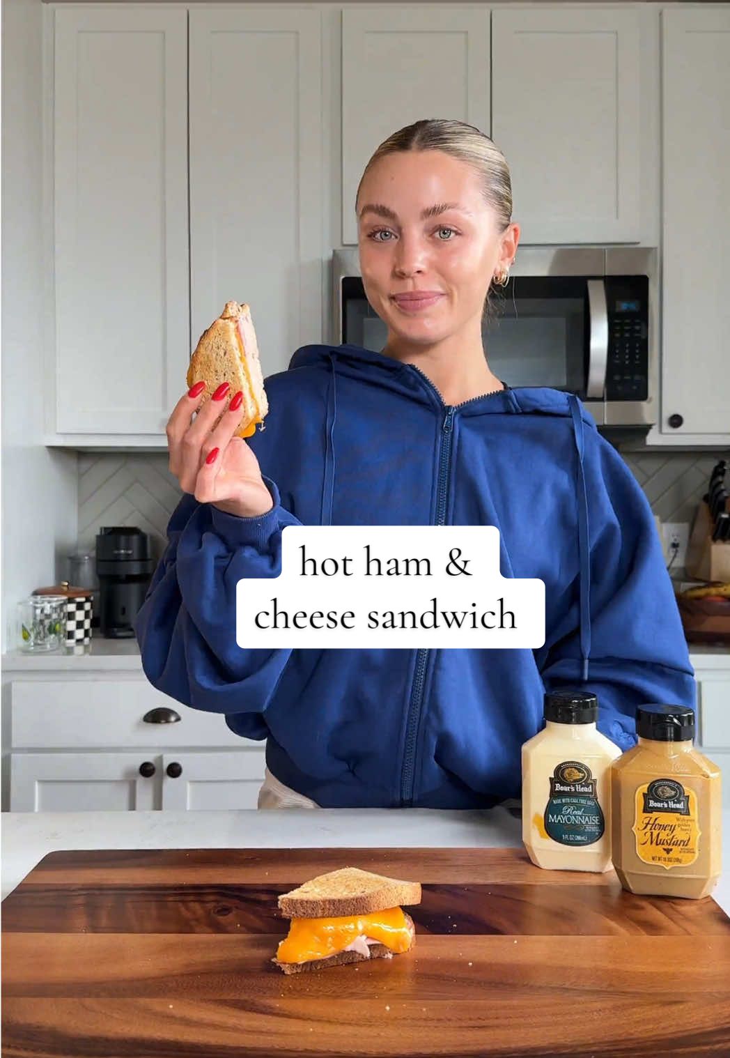 #AD an elevated nostalgic sandwich combo made with @Boar’s Head SmokeMaster Ham, Vermont Cheddar Cheese, Honey Mustard, and Mayo 🥪 #mealprep #Foodie #quickrecipes #EasyRecipes