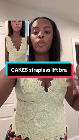 This CAKES strapless lift bra eats DOWN #bras #bra #straplessbra #cakesbody 