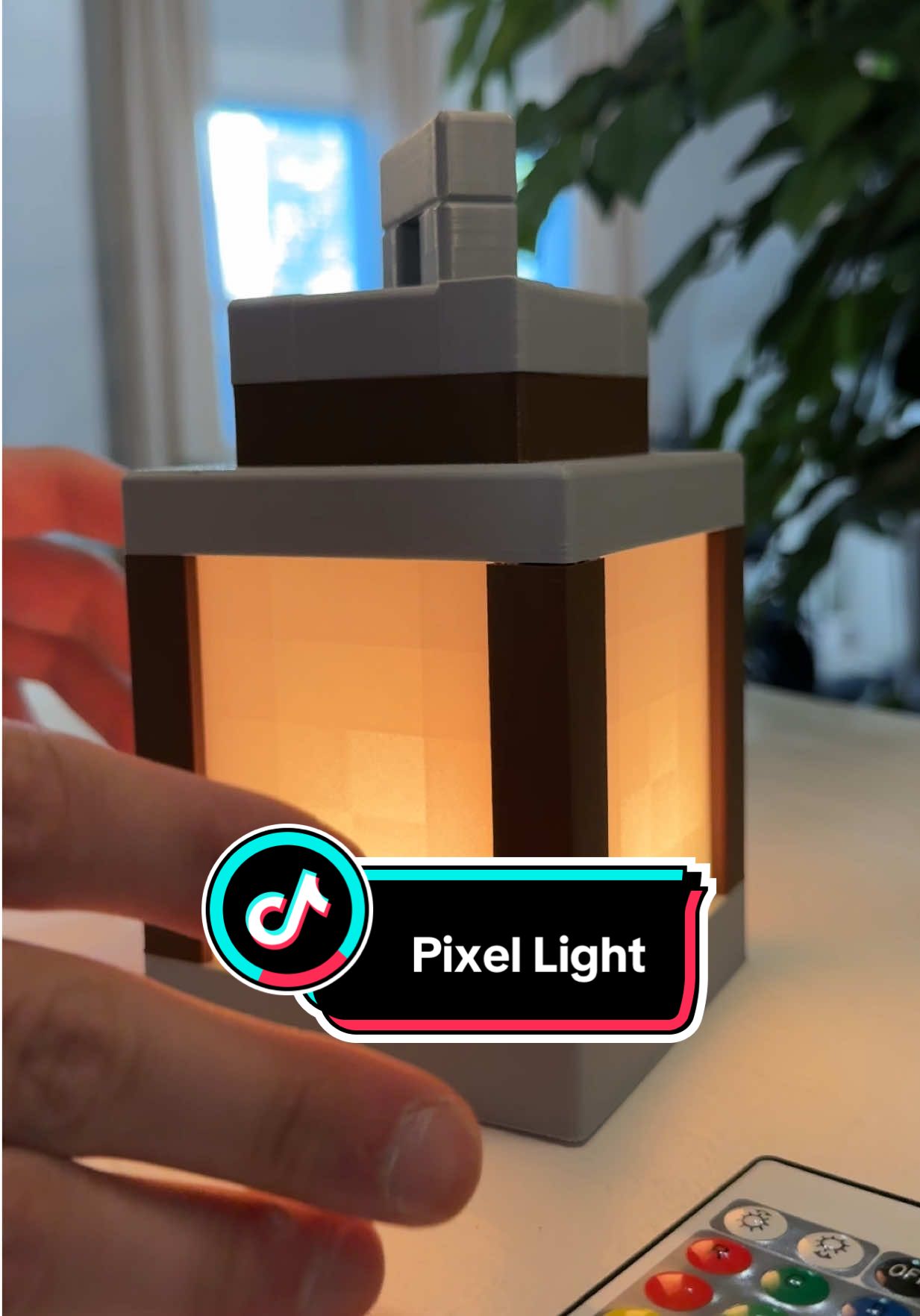this pixel lantern light is beyond cool, i plan on using it all year long! 💡🔥 #halloween #halloweendecor #pixellight #nightlight #lantern 