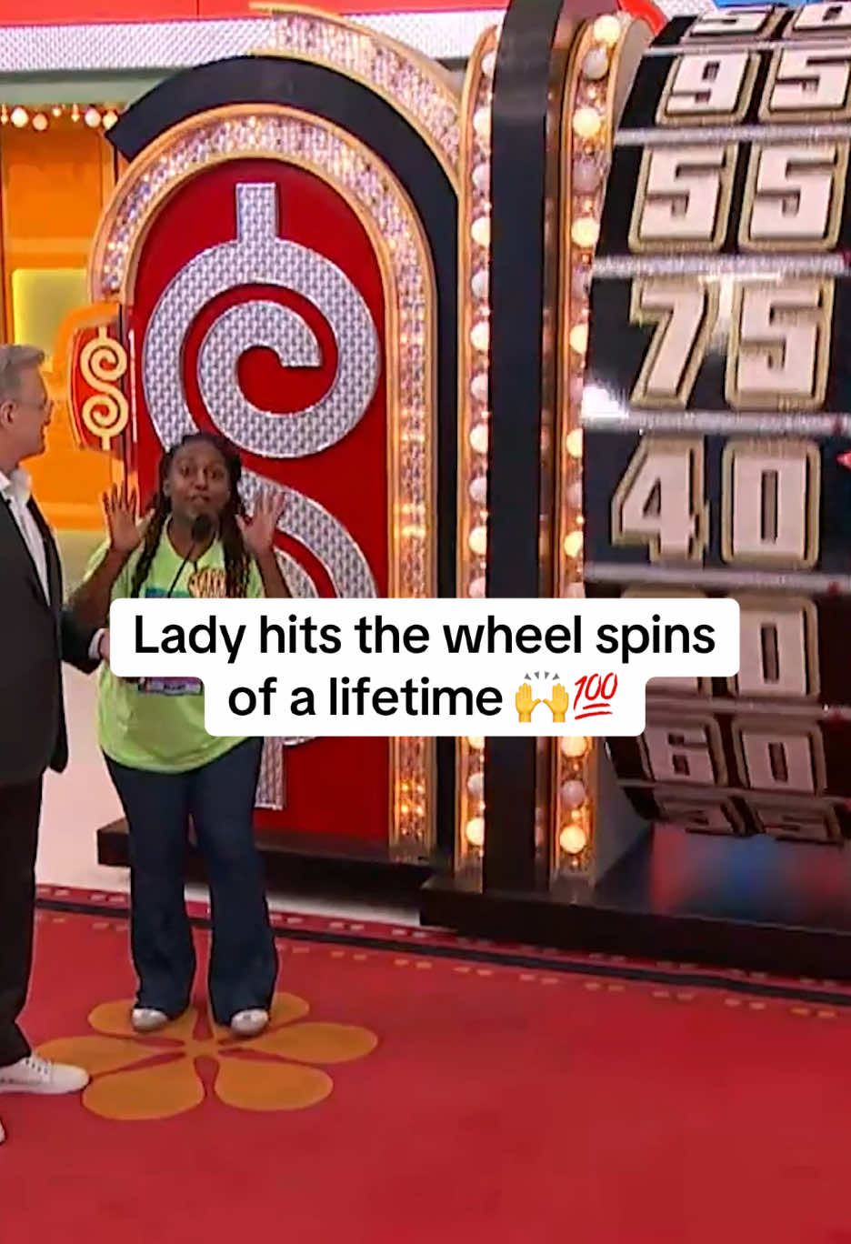 Who else would've ALSO straight-up collapsed to the floor? #PriceIsRight #GameShow #GameShows #WheelSpin #DrewCarey